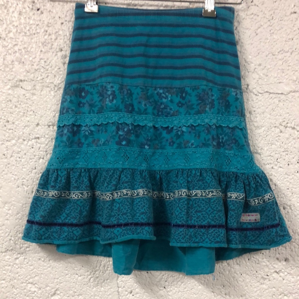 Blue designed ruffled NAARTJIE girl kids skirts